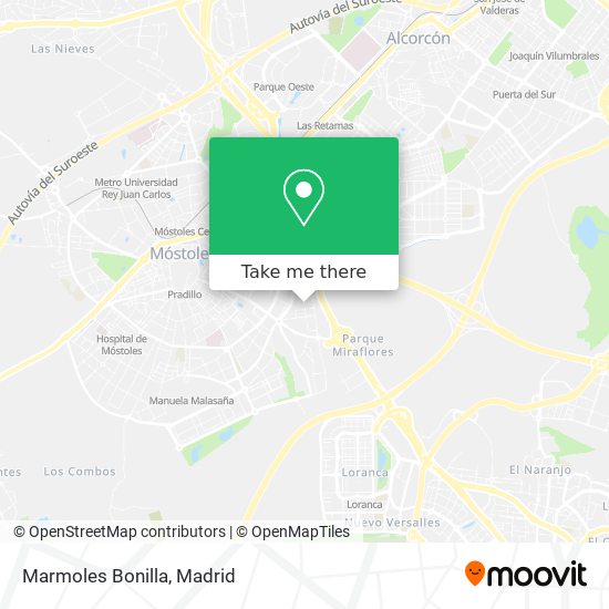 Marmoles Bonilla map