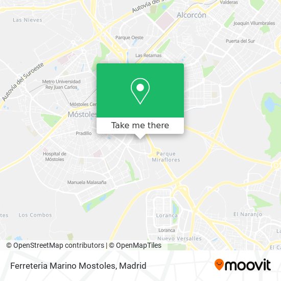 Ferreteria Marino Mostoles map