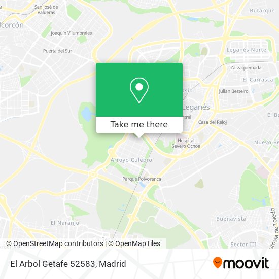 El Arbol Getafe 52583 map