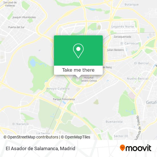 mapa El Asador de Salamanca