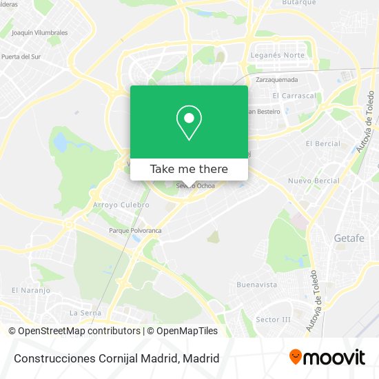 Construcciones Cornijal Madrid map