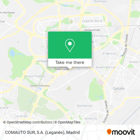 COMAUTO SUR, S.A. (Leganés) map