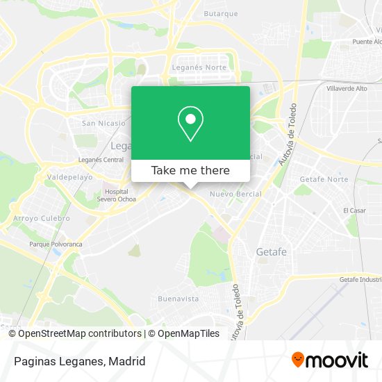 mapa Paginas Leganes