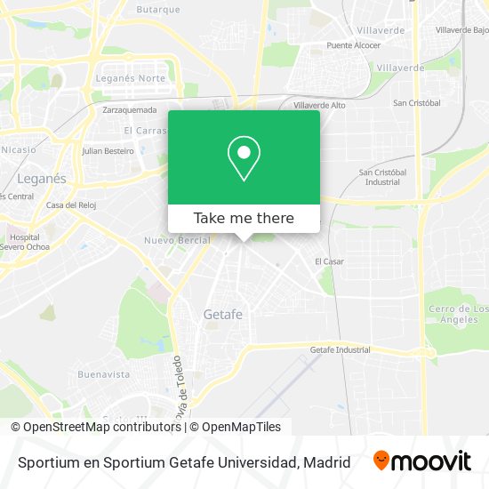 Sportium en Sportium Getafe Universidad map