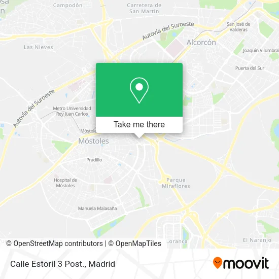 mapa Calle Estoril 3 Post.