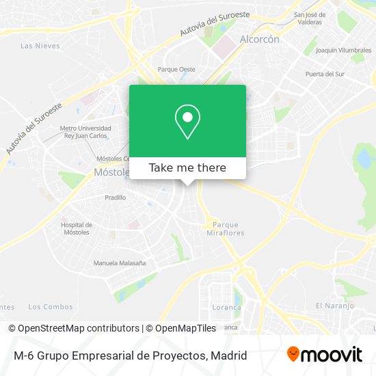 M-6 Grupo Empresarial de Proyectos map