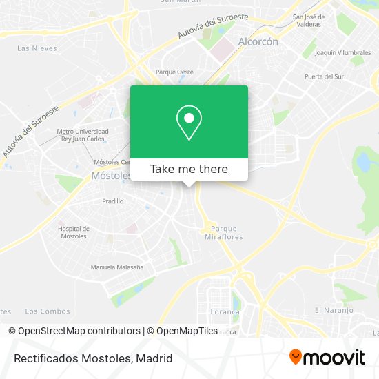 mapa Rectificados Mostoles