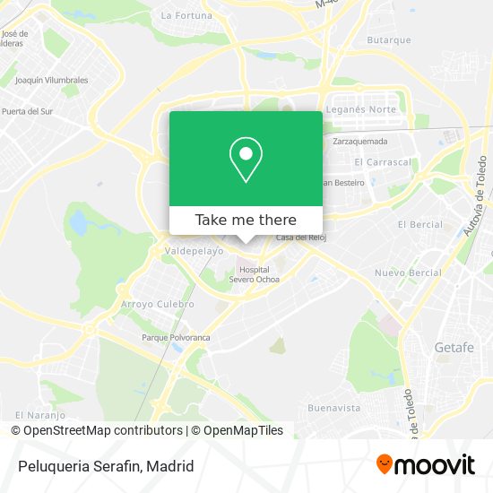 Peluqueria Serafin map