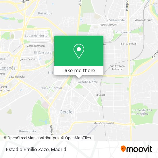Estadio Emilio Zazo map