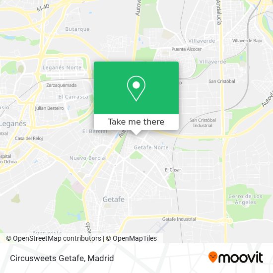 Circusweets Getafe map