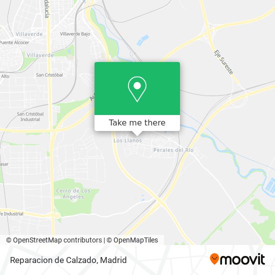 mapa Reparacion de Calzado