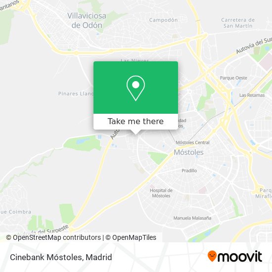 Cinebank Móstoles map