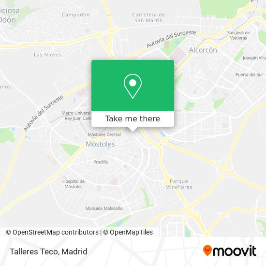 Talleres Teco map