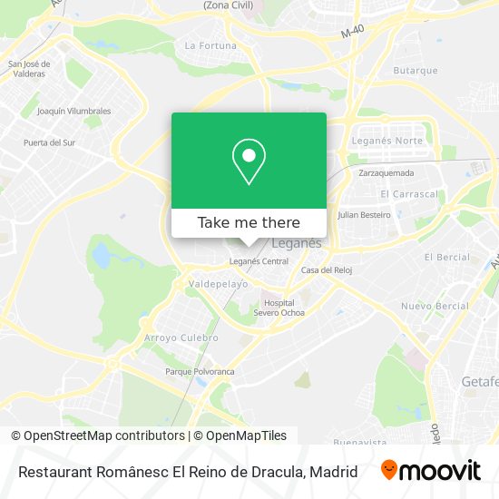 mapa Restaurant Românesc El Reino de Dracula