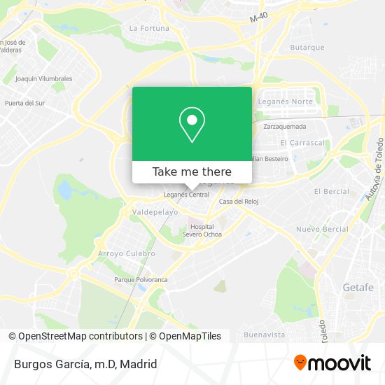 Burgos García, m.D map