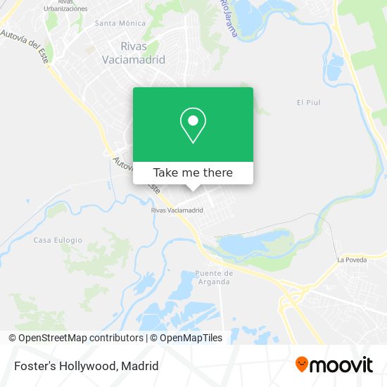 mapa Foster's Hollywood