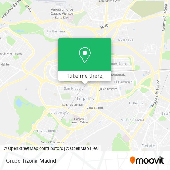 Grupo Tizona map