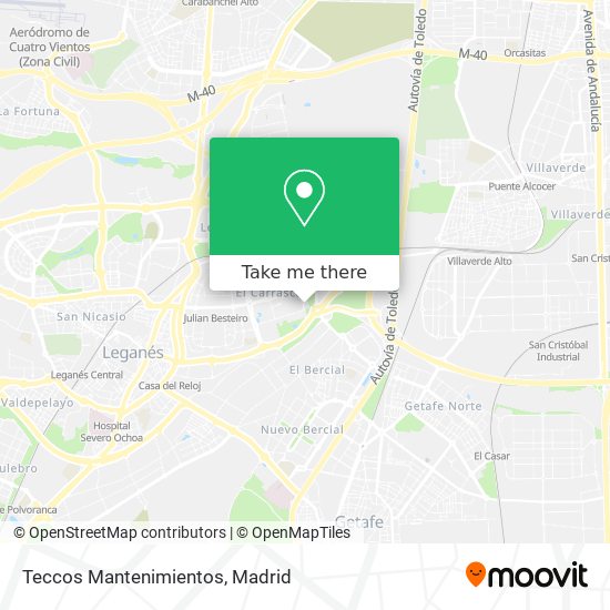 Teccos Mantenimientos map