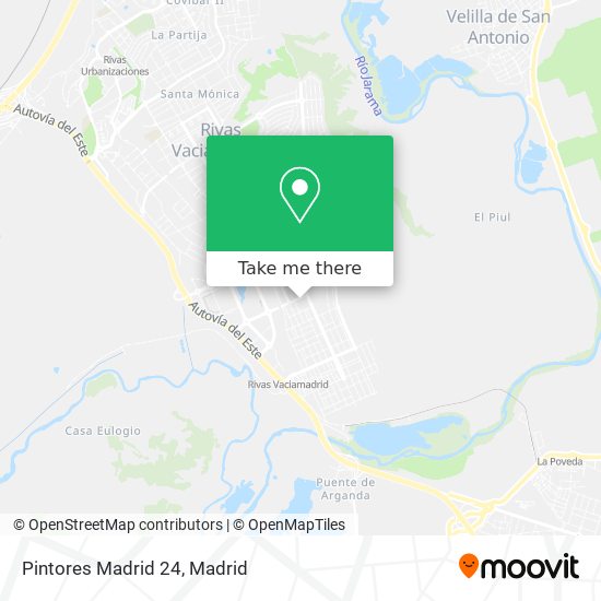 Pintores Madrid 24 map