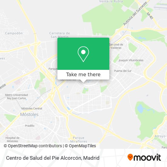 Centro de Salud del Pie Alcorcón map