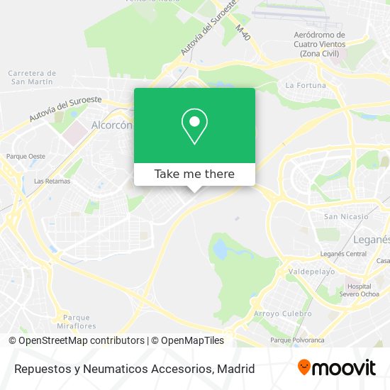 mapa Repuestos y Neumaticos Accesorios