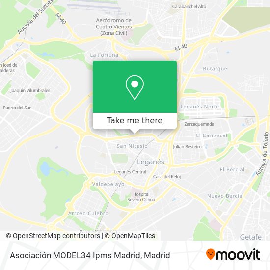 mapa Asociación MODEL34 Ipms Madrid