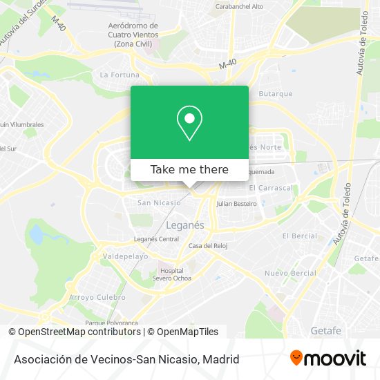 Asociación de Vecinos-San Nicasio map