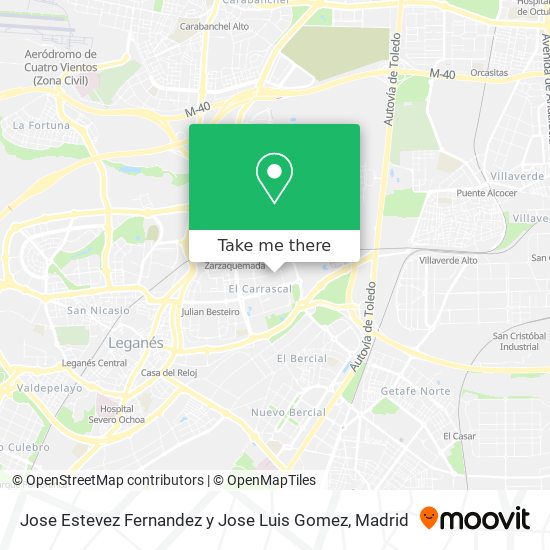 Jose Estevez Fernandez y Jose Luis Gomez map