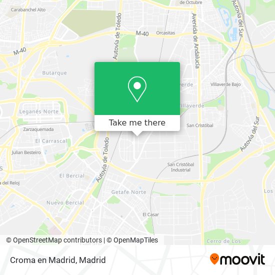 Croma en Madrid map