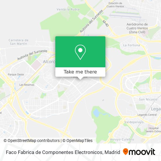 Faco Fabrica de Componentes Electronicos map