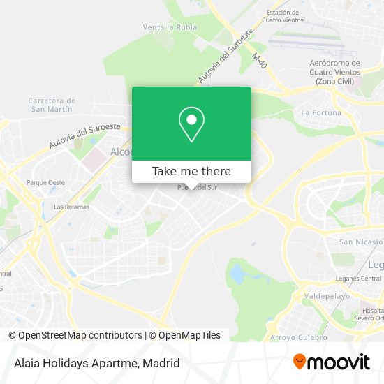 Alaia Holidays Apartme map
