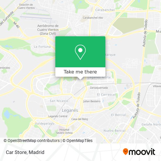 Car Store map