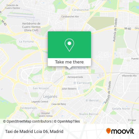 mapa Taxi de Madrid Lcia 06