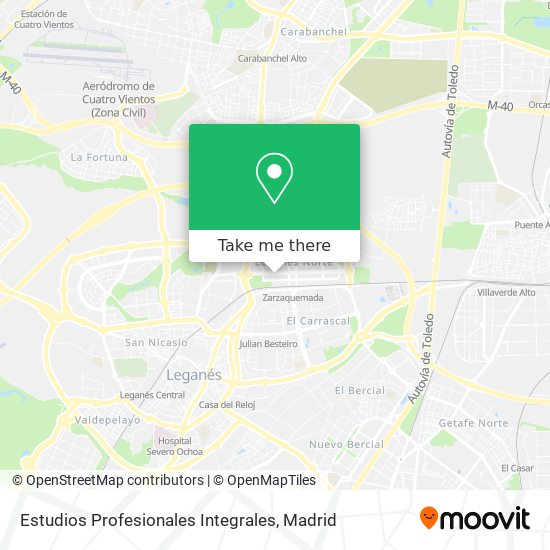 mapa Estudios Profesionales Integrales