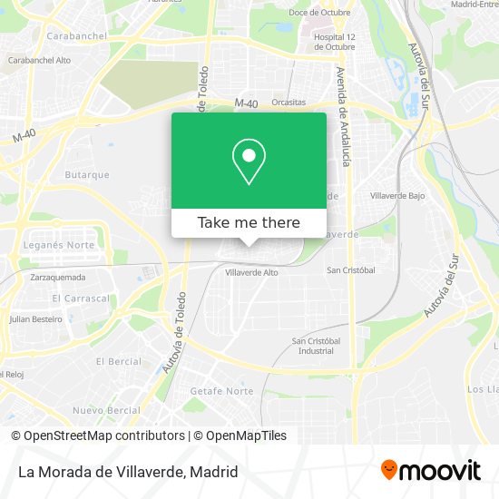 La Morada de Villaverde map