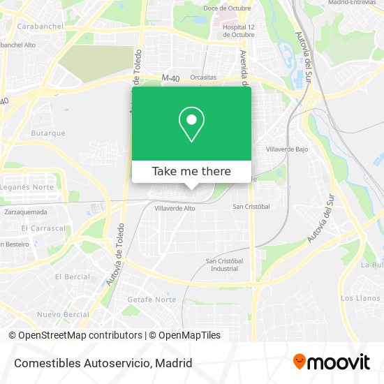 mapa Comestibles Autoservicio