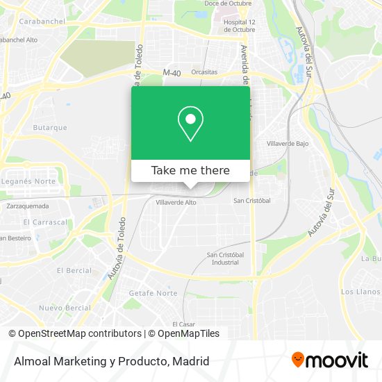 Almoal Marketing y Producto map