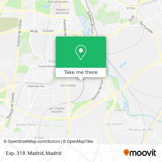 mapa Exp. 318. Madrid