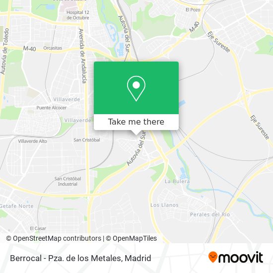 Berrocal - Pza. de los Metales map
