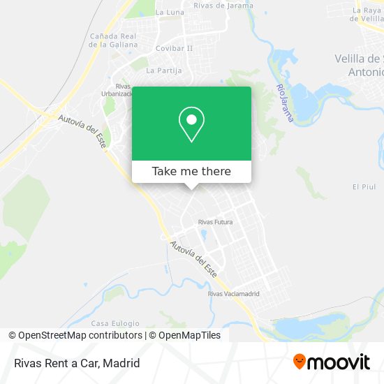 mapa Rivas Rent a Car