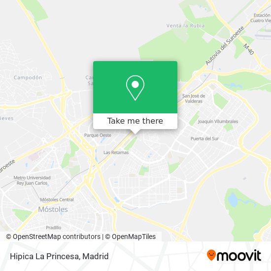 mapa Hipica La Princesa