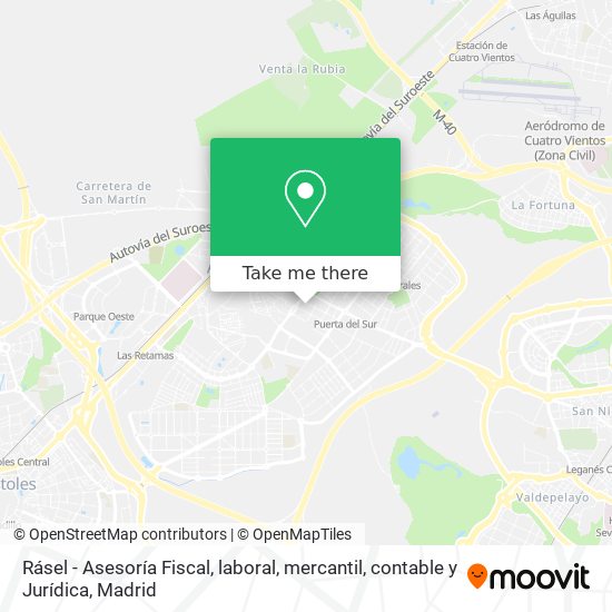 Rásel - Asesoría Fiscal, laboral, mercantil, contable y Jurídica map