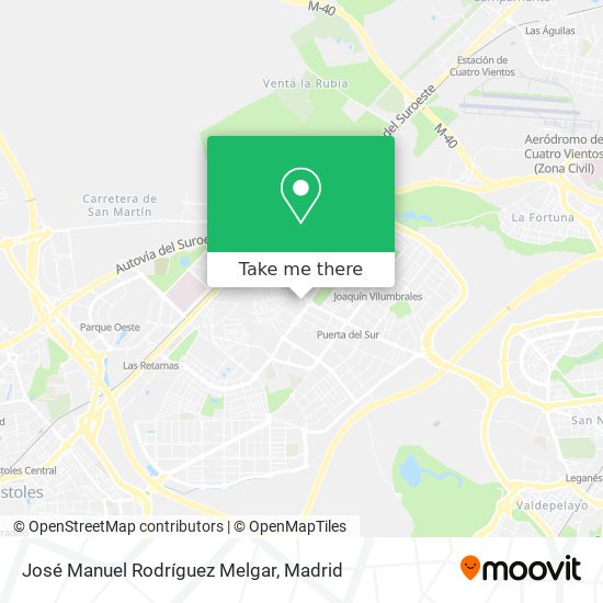 José Manuel Rodríguez Melgar map