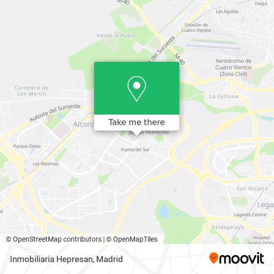 mapa Inmobiliaria Hepresan