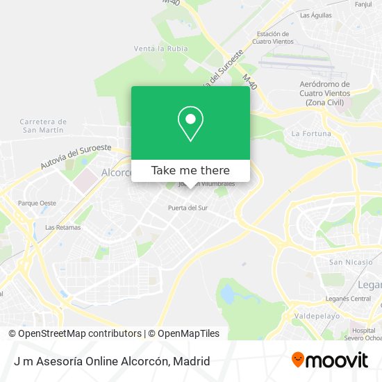 J m Asesoría Online Alcorcón map