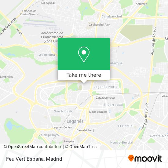 Feu Vert España map