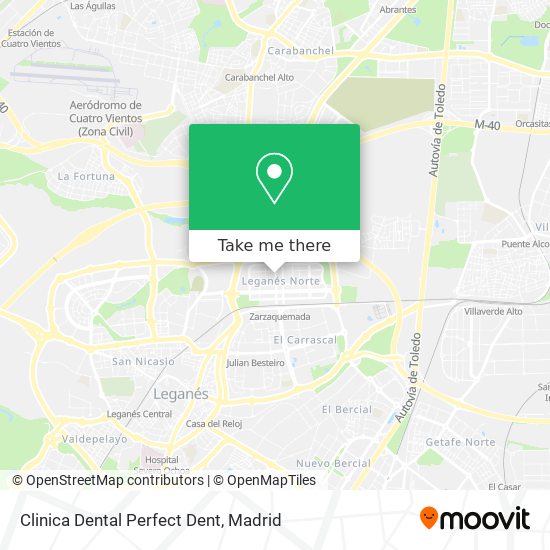 Clinica Dental Perfect Dent map