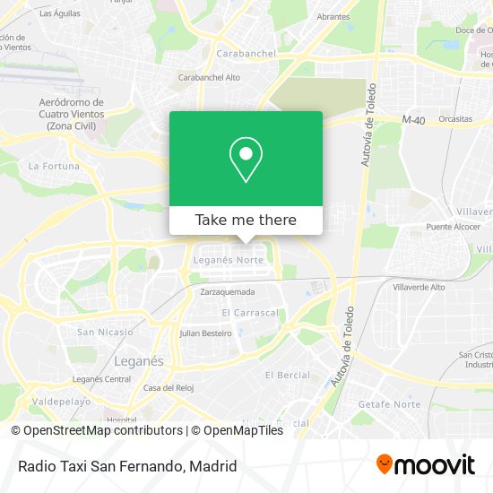 Radio Taxi San Fernando map