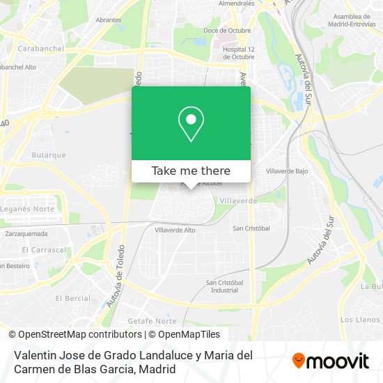 mapa Valentin Jose de Grado Landaluce y Maria del Carmen de Blas Garcia