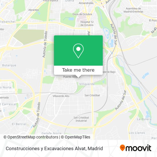 mapa Construcciones y Excavaciones Alvat